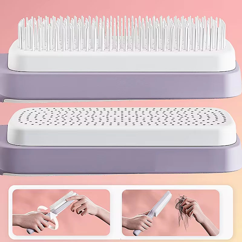 Simple Brush: Self-Cleaning Hair Brush